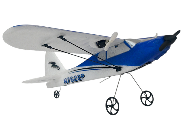 Радиоуправляемый самолет Volantex RC Sport Cub 400мм (синий) 2.4G 2ch LiPo RTF with Gyro | Инномарт