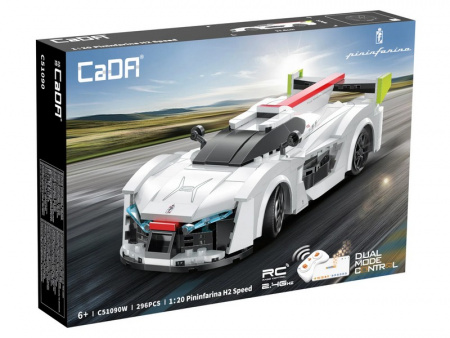 Фото Радиоуправляемый конструктор CaDA спортивная машинка Pininfarina-H2 Speed 1/20 (296 деталей) | Инномарт