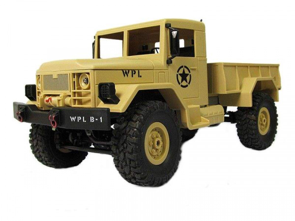 Радиоуправляемая машина WPL B-14R военный грузовик (песочный) 1/16 2.4G RTR | Инномарт
