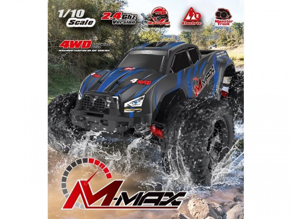 Радиоуправляемый монстр Remo Hobby MMAX (синий) 4WD 2.4G 1/10 RTR | Инномарт